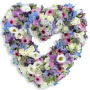 Open Lilac Heart Floral Tribute