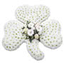 White Shamrock Floral Tribute