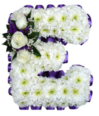 large funeral letter E