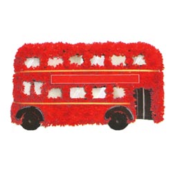 Red Bus Floral Tribute