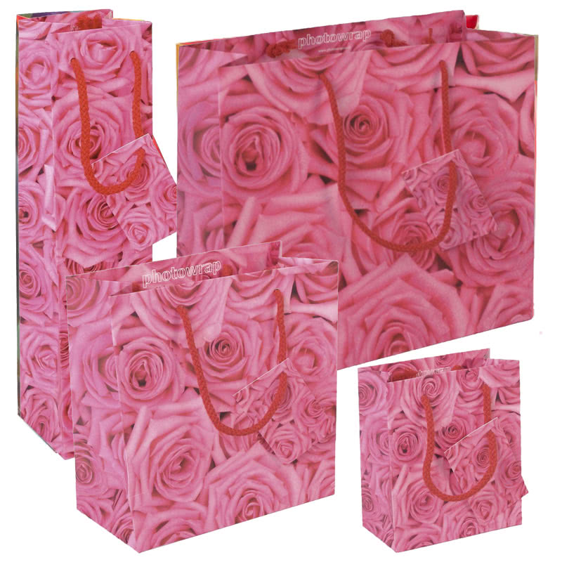 PhotowrapPink Roses Gift Bags