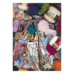 Knitting Greeting Card