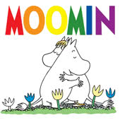 Moomin merchandise including Shoppers, Cups, Purses, Water Bottles, Backpacks, Socks, Cushions, Wallets and Hot Water Bottles, using images from favourite Moomin characters.