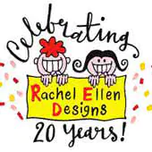 Rachel Ellen the Nottingham designer of children's greeting cards and gifts including dinosaur, fairy, pirate and unicorn themed colouring books, pencils, gift bags, glasses cases, party invitations and thank you cards, drinks bottles, aprons, children's umbrellas.