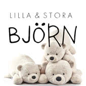 Lilla Och Stora Bjorn are a Swedish plush soft toy company specialising in Bears, Rabbits and Pigs. All of the stuffed toys are tested according to EN71 part 1,2 and 3, which means they are child-proof. All seams are tested and pull-proof. The materials are fire and flameproof, as well as non-toxic.