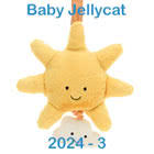 Baby Jellycat 2024 soft toys from the Bashful and Amuseable ranges including soothers, comforters, blankies and rattles.
