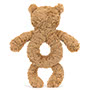 Baby Jellycat Bartholomew Bear Ring Rattle Back