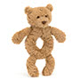 Baby Jellycat Bartholomew Bear Ring Rattle 