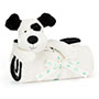 Baby Jellycat Bashful Black & Cream Puppy Blankie 
