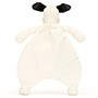 Baby Jellycat Bashful Black & Cream Puppy Comforter Back
