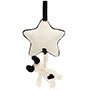 Baby Jellycat Bashful Black & Cream Puppy Musical Pull Back