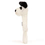 Baby Jellycat Bashful Black & Cream Puppy Ring Rattle Side