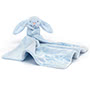 Baby Jellycat Bashful Blue Bunny Soother Open