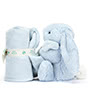 Baby Jellycat Bashful Blue Bunny Soother Side