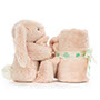 Baby Jellycat Bashful Blush Bunny Baby Soother Side