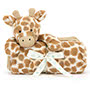 Baby Jellycat Bashful Giraffe Blankie Front