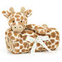 Baby Jellycat Bashful Giraffe Blankie 