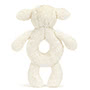 Baby Jellycat Bashful Lamb Ring Rattle Back