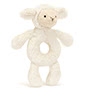 Baby Jellycat Bashful Lamb Ring Rattle 