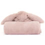 Baby Jellycat Bashful Luxe Bunny Rosa Blankie Back