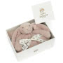 Baby Jellycat Bashful Luxe Bunny Rosa Blankie Box