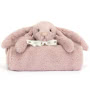 Bashful Luxe Bunny Rosa Blankie Small Image