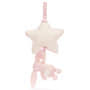 Baby Jellycat Bashful Pink Bunny Musical Pull Back