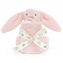 Baby Jellycat Bashful Pink Bunny Soother Front