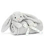 Bashful Silver Bunny Baby Blankie