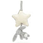 Baby Jellycat Bashful Silver Bunny Musical Pull Back