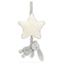Baby Jellycat Bashful Silver Bunny Musical Pull 