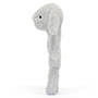 Baby Jellycat Bashful Silver Bunny Baby Ring Rattle Side