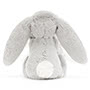 Baby Jellycat Bashful Silver Bunny Soother Back