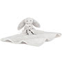 Baby Jellycat Bashful Silver Bunny Soother Open
