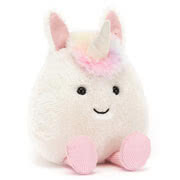 Jelly cat Amuseabean Bunny, Cow, Kitty, Ram and Unicorn soft toys - size: 10 x 9 cm for UK delivery