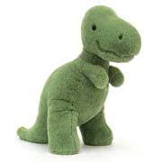 This section includes every Jellycat Dinosaur plush soft toy including Fossilly T-Rex and Stegosaurus, Bashful Dino and Archie Dinosaur, which also comes as a book.