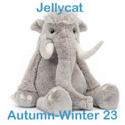 Jellycat Autumn-Winter Soft Toys Collection 2023 including Viggo Mammoth|Adon Dragon and Stellan Sabre Tooth Tiger