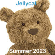 Jellycat Summer 2023 new soft toys including the new size of Bartholomew Bear all coming with UK Tracked delivery.