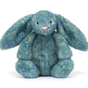 Jellycat Bashful Luxe Bunny plush soft toys including Azure, Luna, Rosa and Willow, all with Free UK tracked delivery
