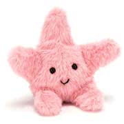 Jellycat Fluffy plush toy designs including Fluffy Chicken, Duck, Crab, Starfish and Whale.