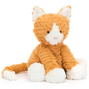Fuddlewuddle Designs including Dino, Dragon, Lion, Elephant, Ginger Cat, Puppy and Monkey plush soft toys