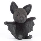 Jellycat Bat soft toys including Ooky, Wrapabat and Bashful with UK Tracked Delivery.