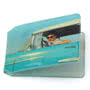 Blue Car Girl Card Holder Small Image