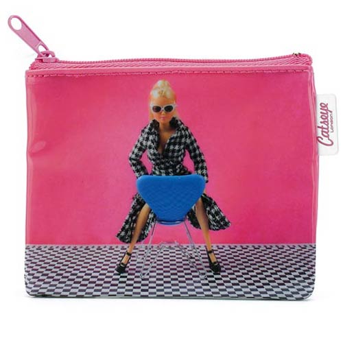 Doll on Chair Zip Purse