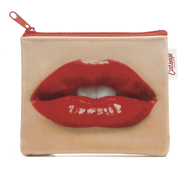 Catseye Lips Zip Purse