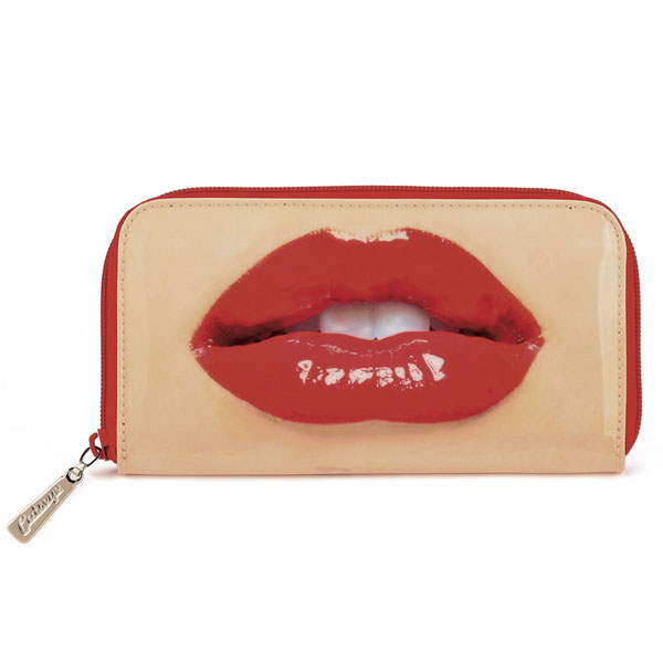 Catseye Lips Zip Wallet