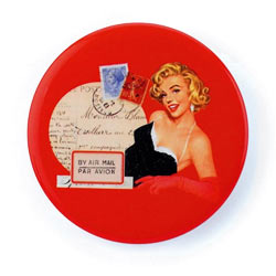Red Glamour Girl Mirror