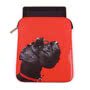 Terrier on Red iPad Sleeve Small Image