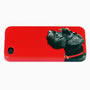 Terrier on Red iPhone Shell Small Image