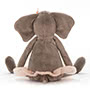 Jellycat Dancing Darcey Elephant Back